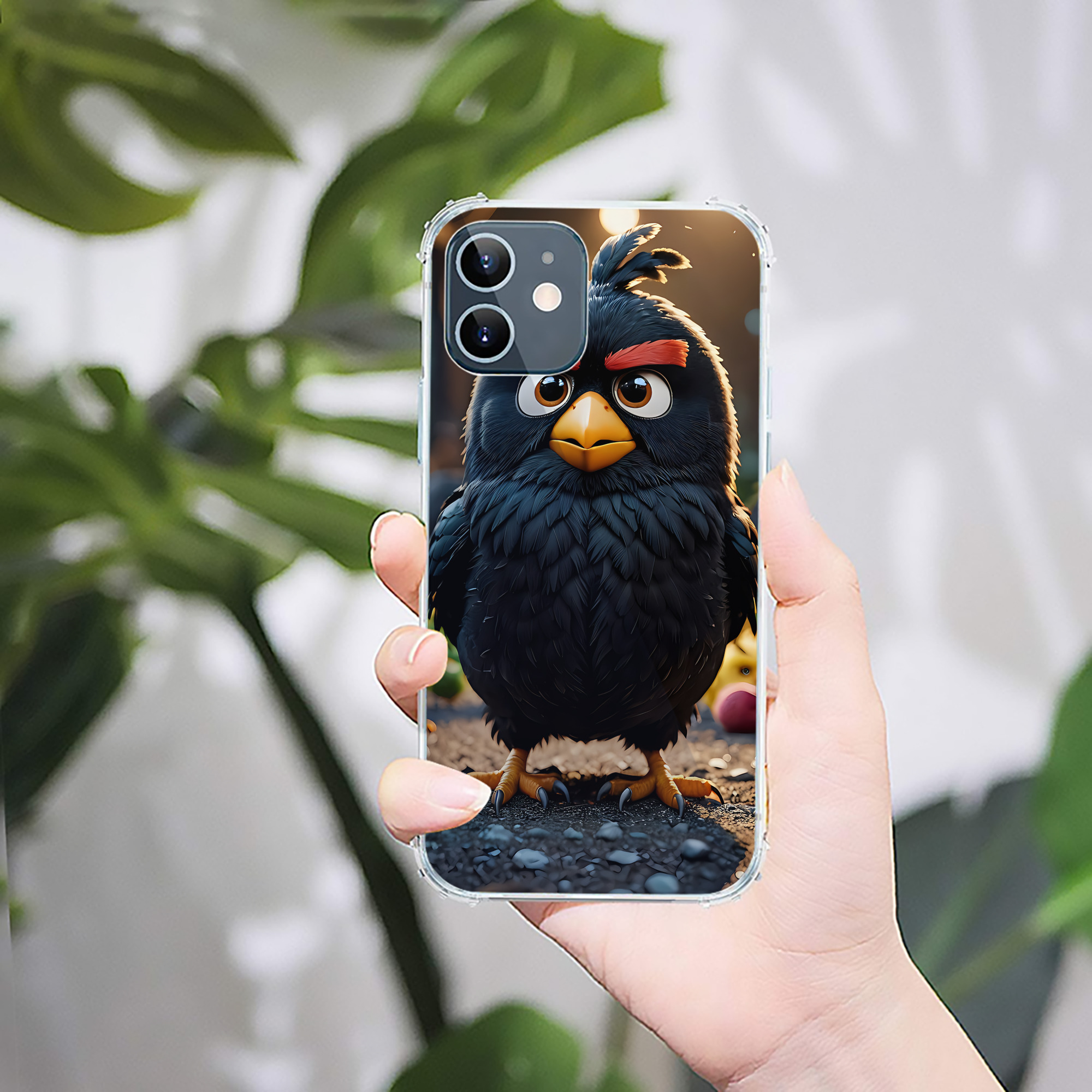 （画像用） Angry Birds アングリーバード 【iPhone 12シリーズ対応】透明スマホケース（クリアソフトケース）